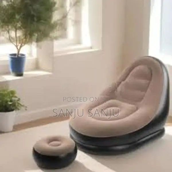 Inflatable Air Sofa with Foot Rest