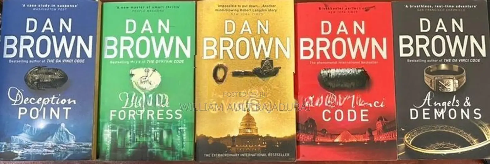 Dan Brown Thriller Book Collection
