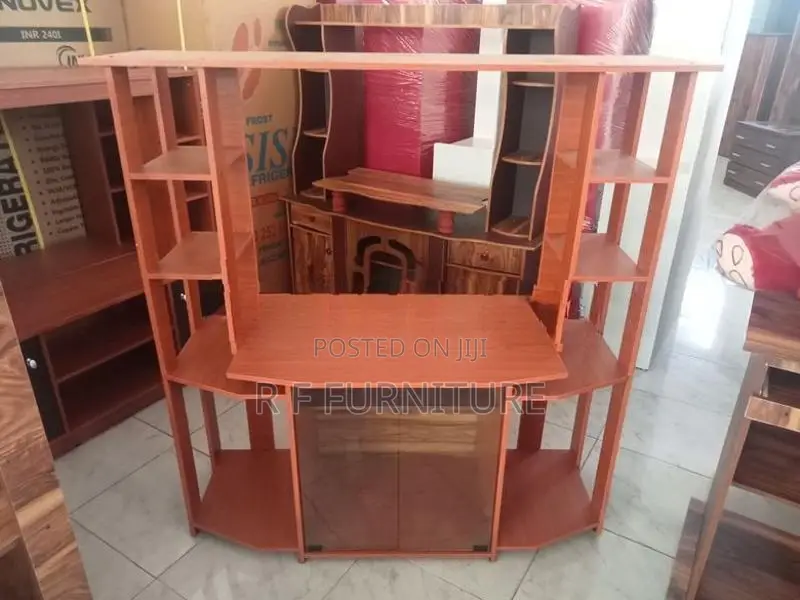 Melamine T V Stand With Setup Cupboard