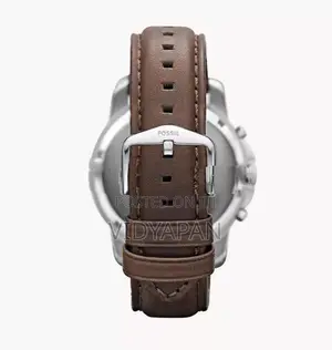 Fossil FS4735 Grant Chronograph White Dial Leather Strap Men's Watch