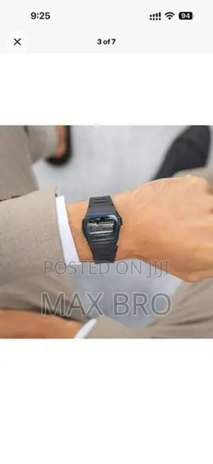 F-91W Style Classic Digital Wristwatch – Black