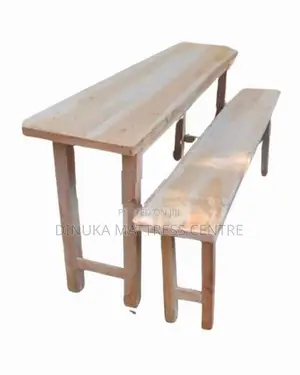 Mahogany Table With Bench