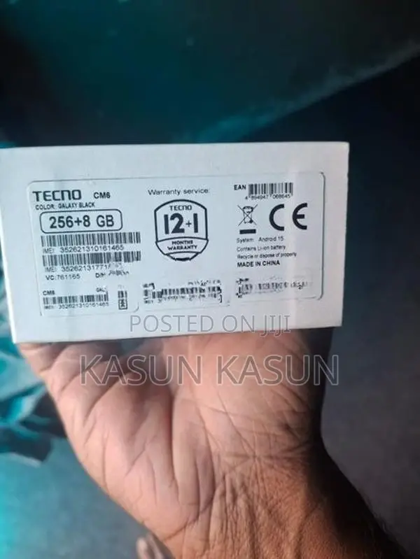 Tecno 8GB 256 GB Full Set (Used)