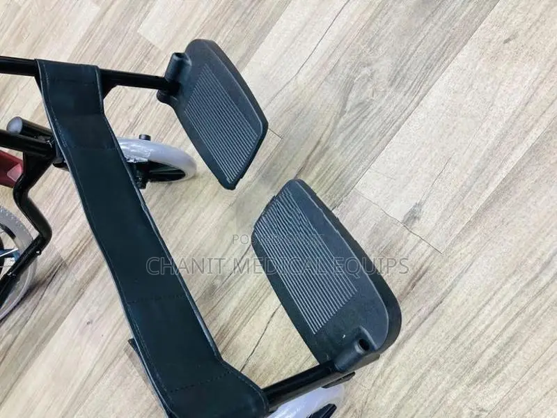 Powder Coated Commode Wheelchairs Black Edition With Safty Belt
