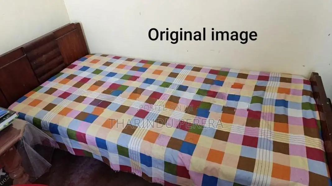 Teak Single Bed (With Arpico Mattress)