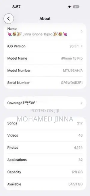 Apple iPhone 15 Pro (Used)