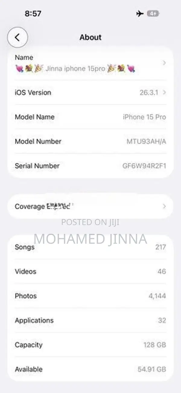 Apple iPhone 15 Pro (Used)