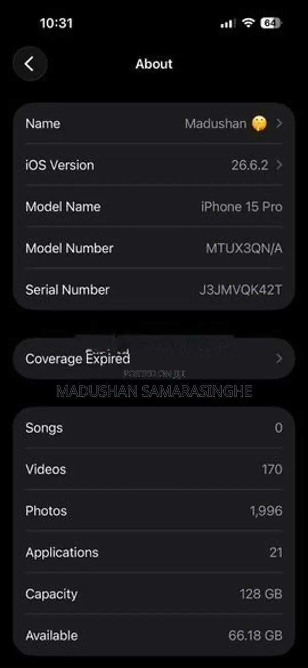 Apple iPhone 15 Pro (Used)