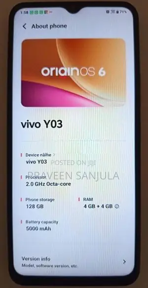 Vivo Y03 (Used)