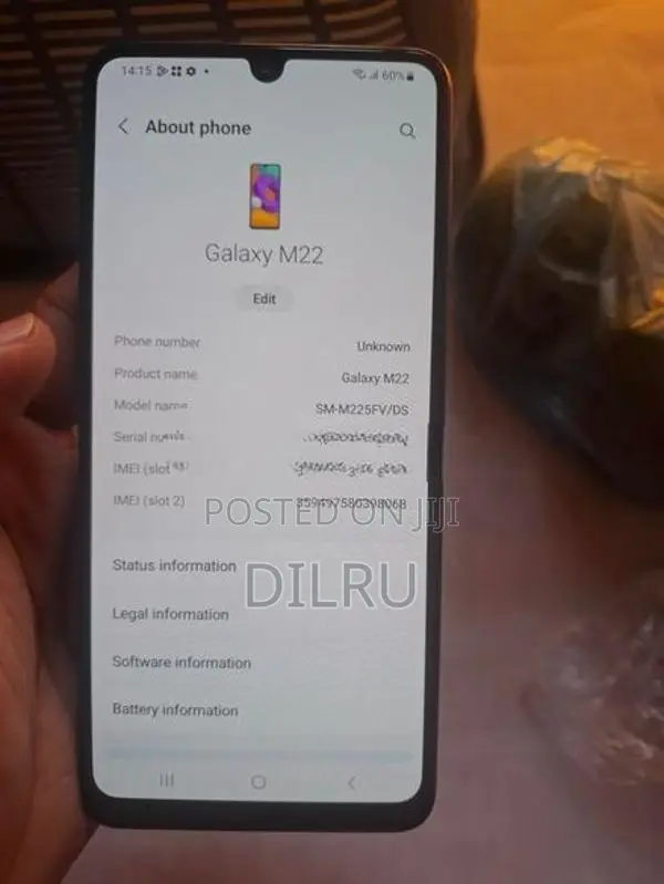 Samsung Galaxy M22 6GB 128GB (Used)