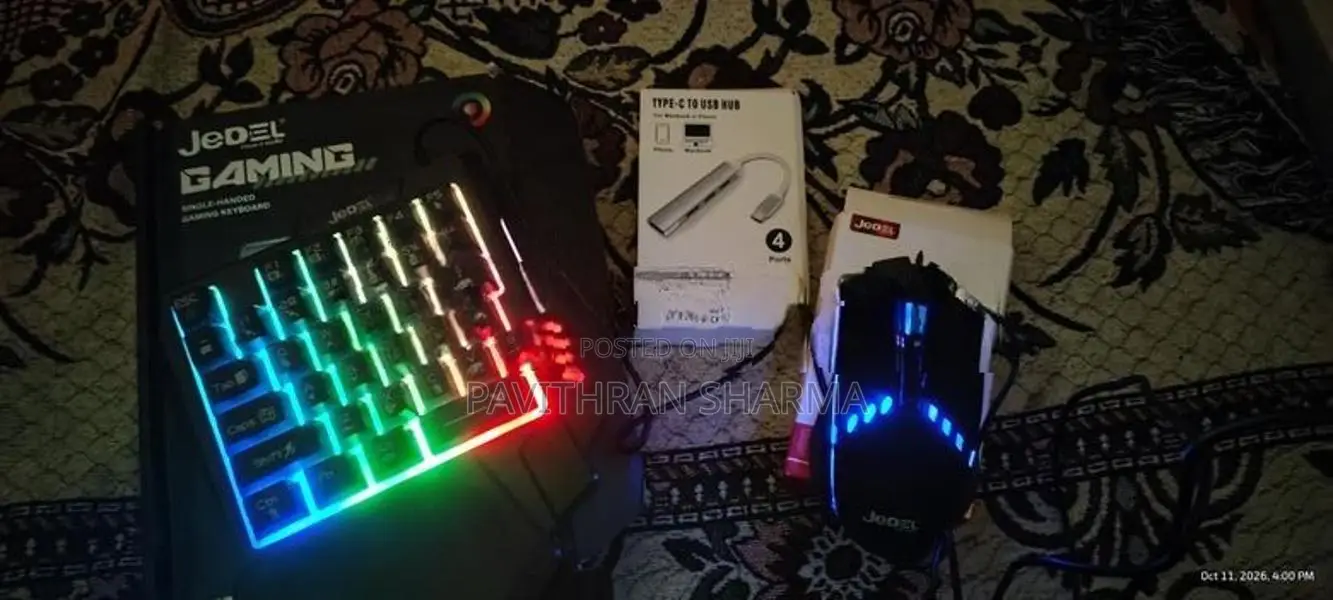 Gaming Single Handed Keyboard with Mouse