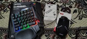 Gaming Single Handed Keyboard with Mouse