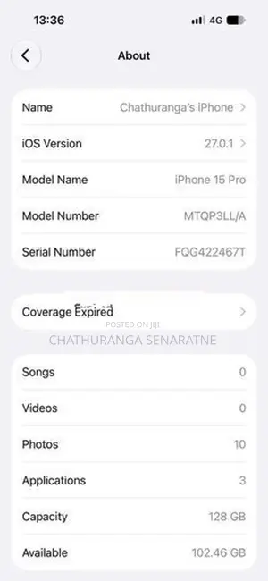 Apple iPhone 15 Pro (Used)
