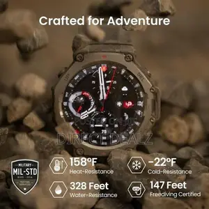 Amazfit T-Rex 3 Rugged GPS Smart Watch - Black