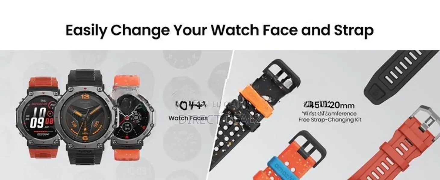 Amazfit T-Rex 3 Rugged GPS Smart Watch - Black