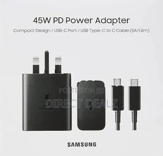 Samsung 45W Adapter with Type-C to C Cable