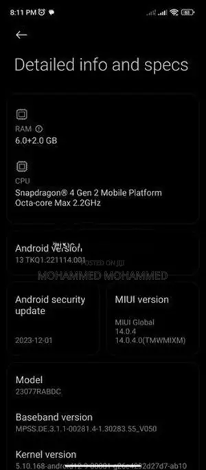 Xiaomi Redmi 12 (Used)