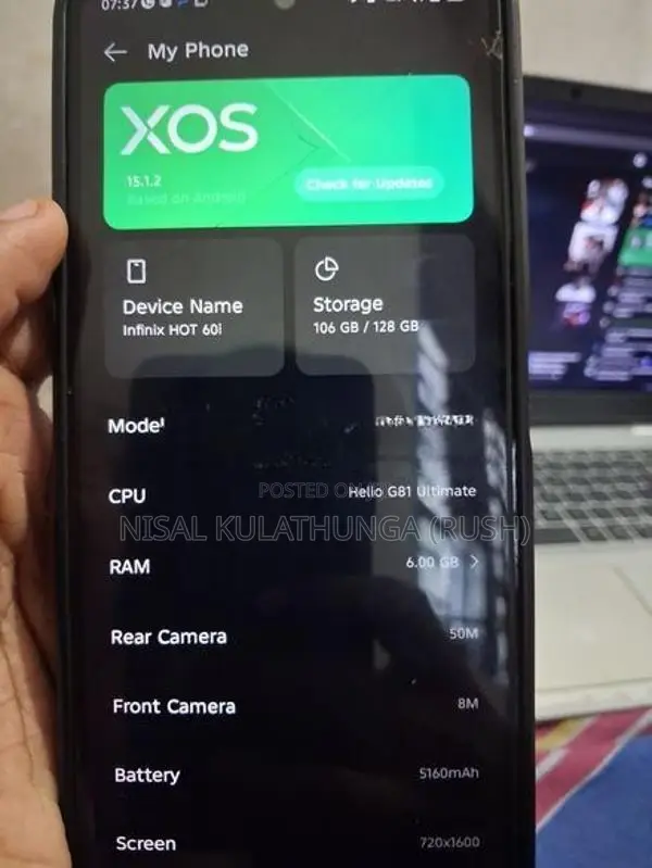 Infinix Hot 60i (Used)
