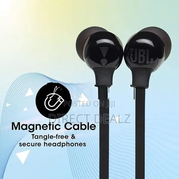 JBL Tune 125BT Wireless Bluetooth in-Ear Earphones - Black & White