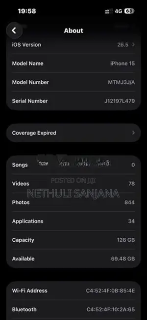 Apple iPhone 15 (Used)