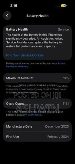 Apple iPhone 15 Pro 128GB (Used)