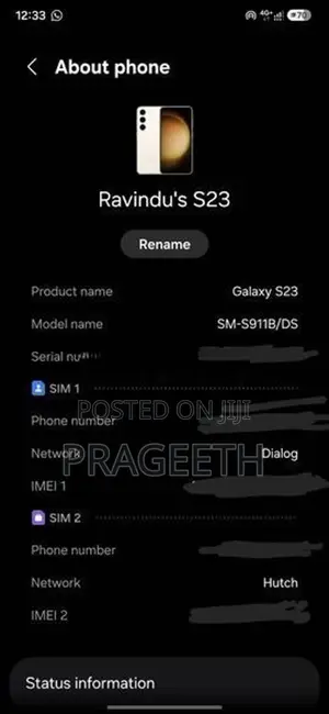 Samsung s23 (Used)