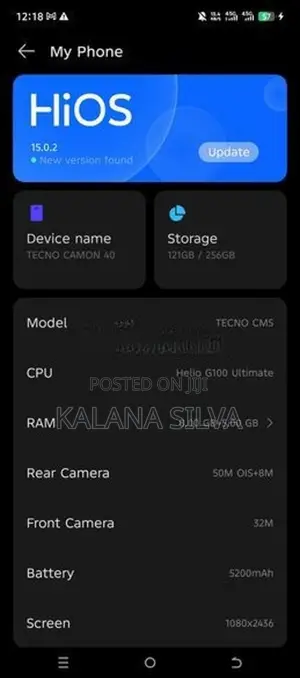 Tecno Camon 40 (Used)