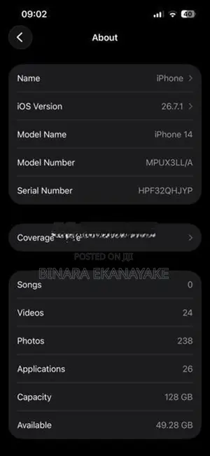 Apple iPhone 14 (Used)