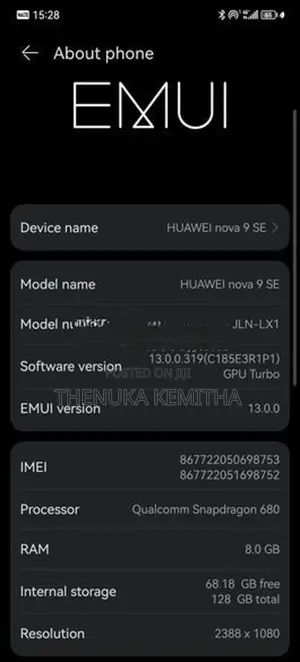 Huawei Nova 9 SE (Used)