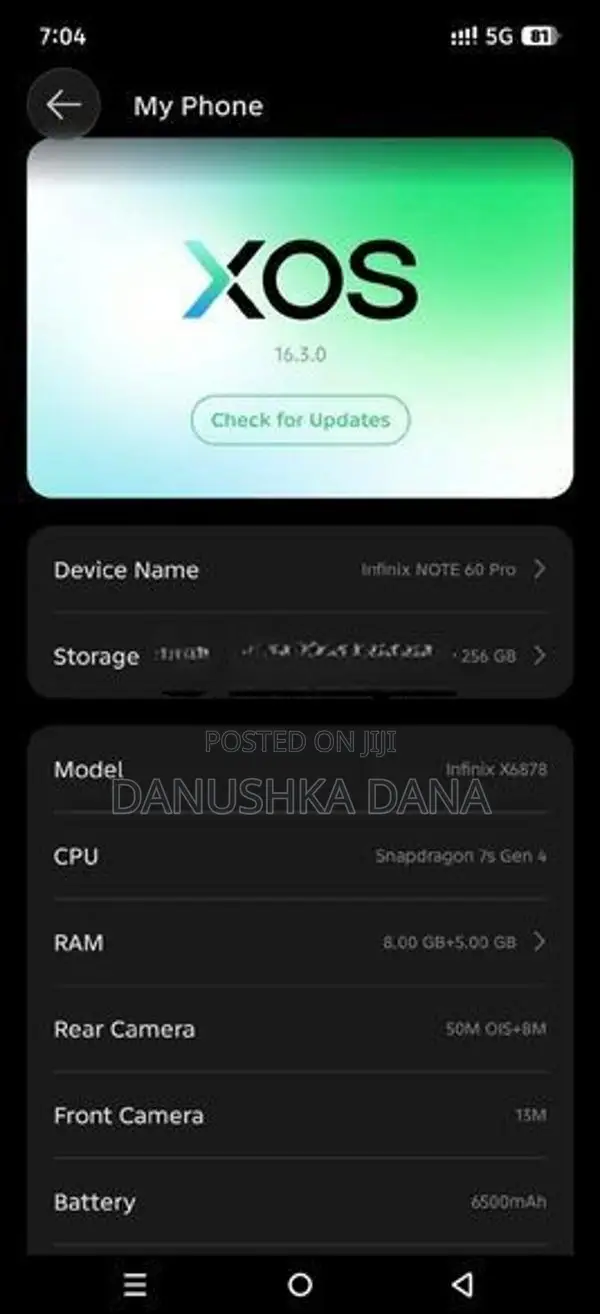 Infinix Note 60 Pro (Used)