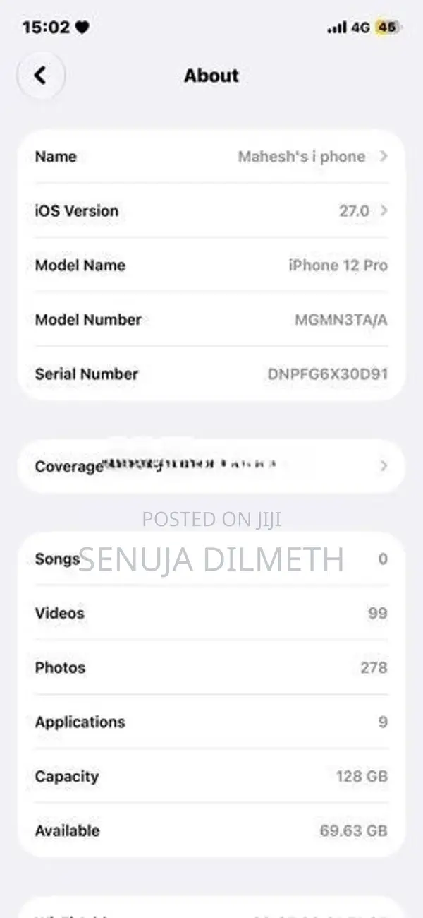 Apple iPhone 12 Pro (Used)
