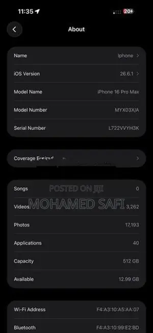Apple iPhone 16 Pro Max (Used)