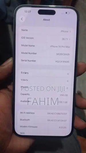 Apple iPhone 14 Pro Max 256GB (Used)