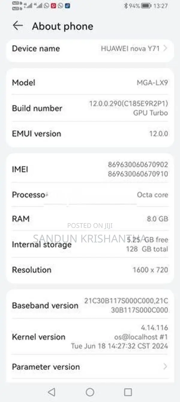 Huawei Nova Y70 (Used)