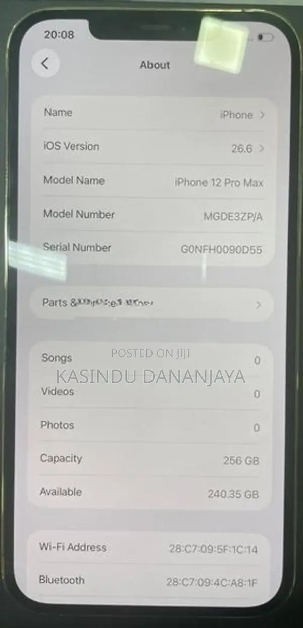 Apple iPhone 12 Pro Max IP 256GB (Used)