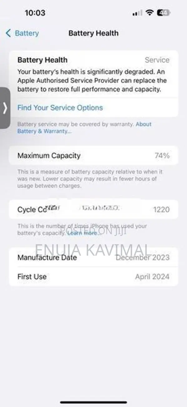 Apple iPhone 15 Pro Max 256GB (Used)
