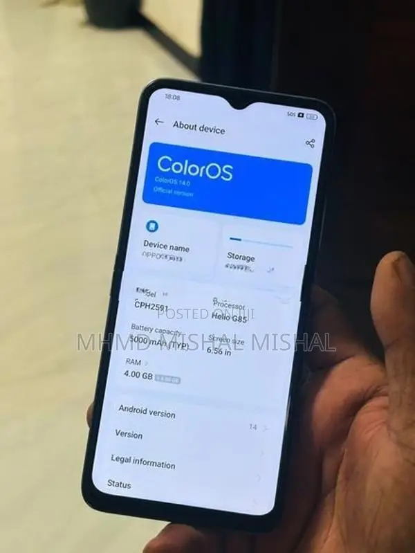 Oppo A18 4+4GB 128GB (Used)
