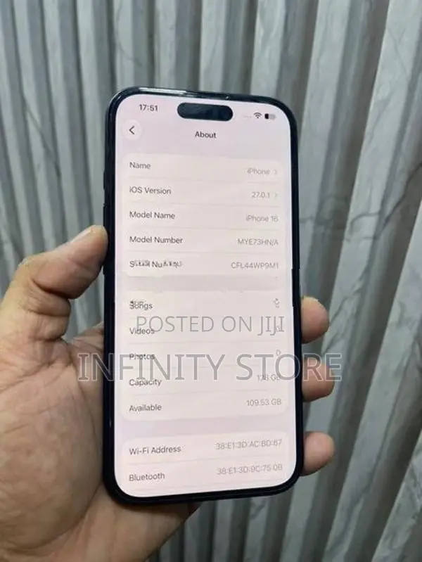 Apple iPhone 16 128GB Fullset HN/A (Used)