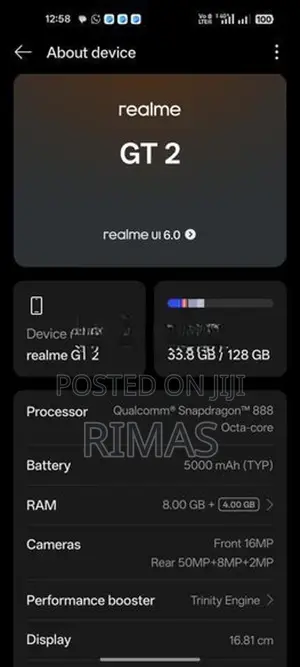 Realme GT gt2 (Used)
