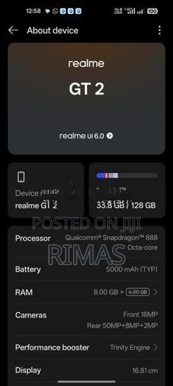 Realme GT gt2 (Used)
