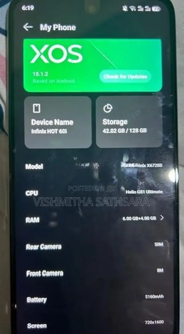 Infinix Hot 60i (Used)