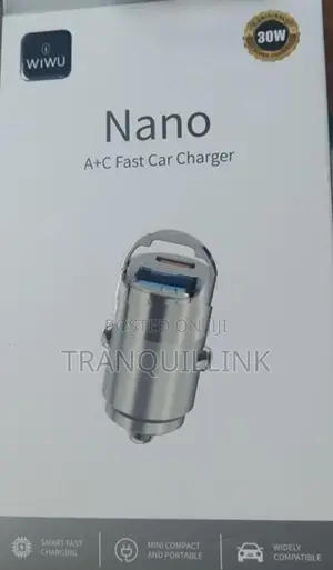 WIWU Nano 30W AC Ports Car Charger