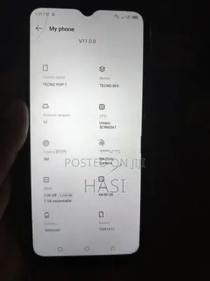 Tecno Pop 7 (Used)