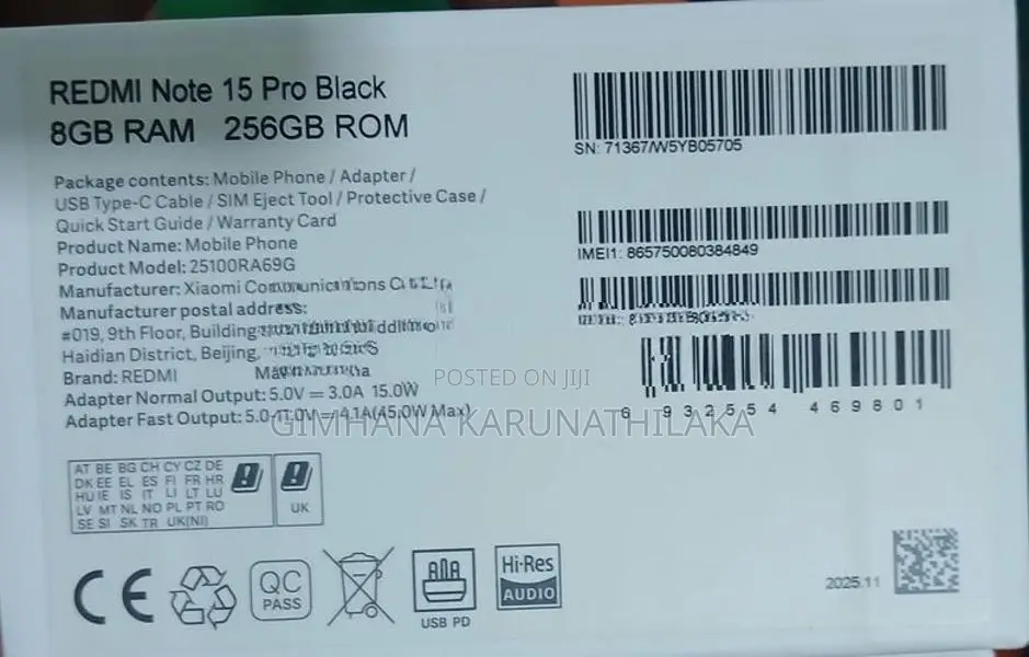 Xiaomi Redmi Note 15 Pro (Used)
