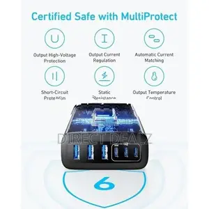 Anker A2154K11 112W 6-Port Desktop Charger