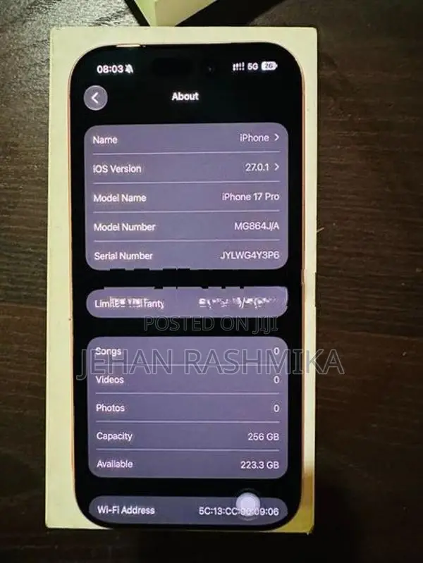 Apple iPhone 17 Pro 256GB eSIM (Used)