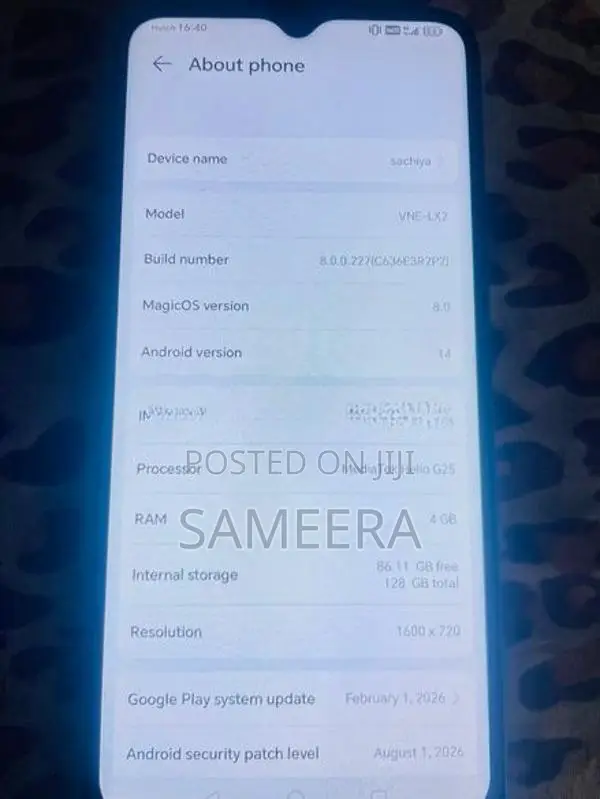 Honor X6b 4GB 128GB (Used)