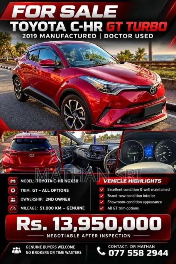 Toyota CHR 2019 SUV (Used)