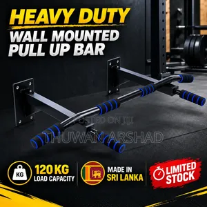 Wall Mounted Pull Up Bar 120kg Body Weight Heavy Duty Fitness Bar