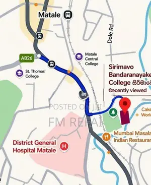Land For Sale In Matale Town